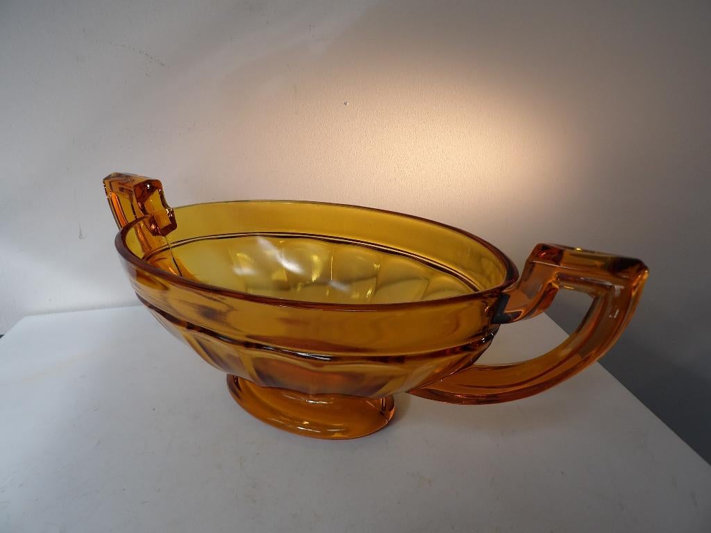 Art Deco Coupe Val st Lambert, Noemie/Ovaal, Antiek en Kunst, Antiek | Glas en Kristal, Ophalen of Verzenden