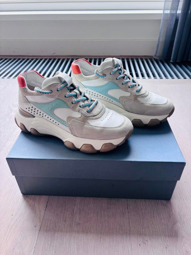 Hogan Hyperactive sneakers maat 38, Ophalen, Wit, Sneakers of Gympen, Gedragen