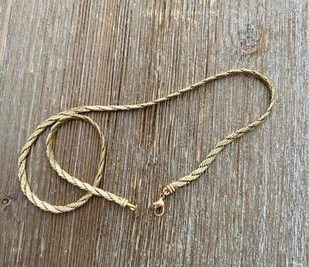 Ketting gold star Double, Ophalen of Verzenden, Zo goed als nieuw, Goud, Overige materialen
