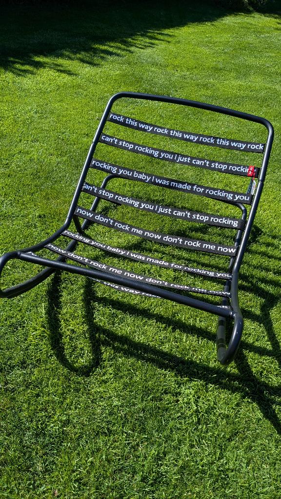 Fatboy schommelstoel Rock ‘n Roll, Huis en Inrichting, Zitzakken, Zo goed als nieuw, Overige typen, Zwart, Ophalen