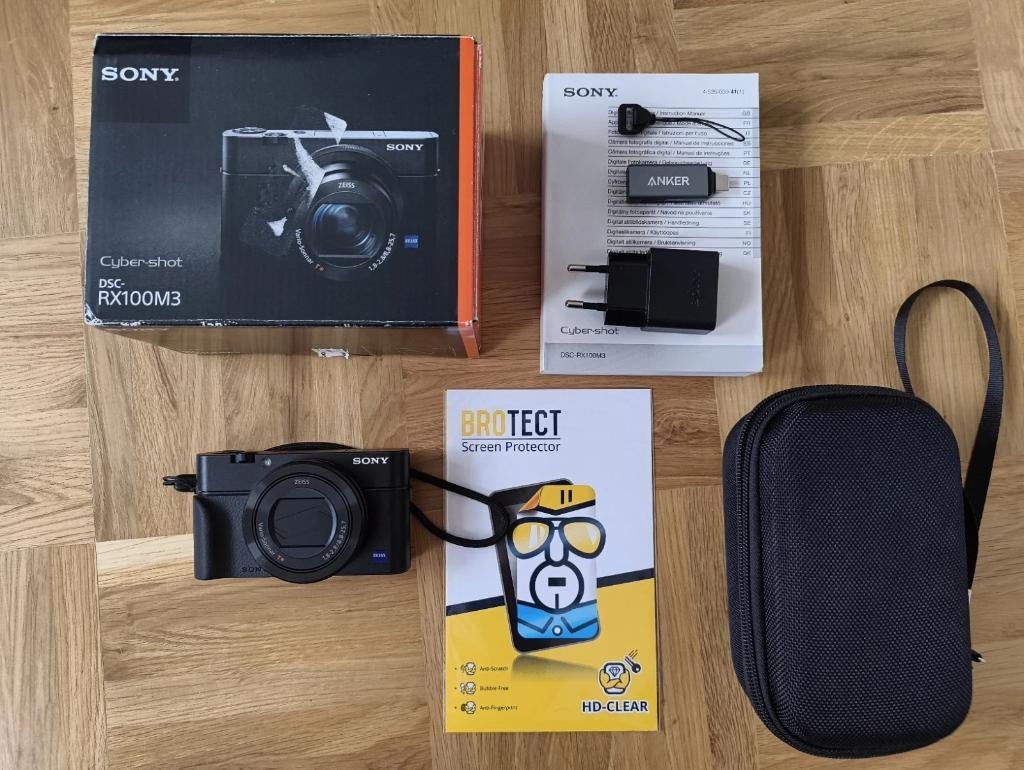 Sony RX100 III met 128GB en accessoires, Audio, Tv en Foto, Fotocamera's Digitaal, Compact, Ophalen of Verzenden, Zo goed als nieuw