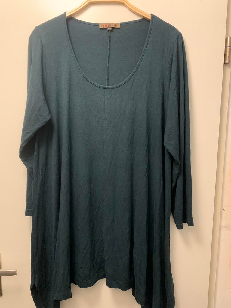 Heerlijk tuniek van Excelle maat 48, Ophalen of Verzenden, Zo goed als nieuw, Groen, Blouse of Tuniek