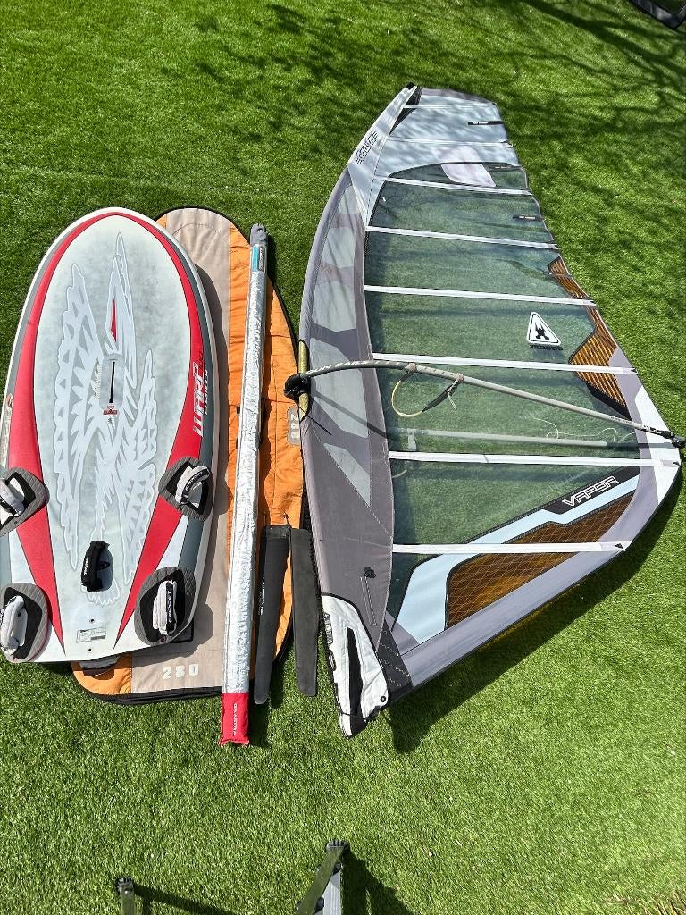 Complete Windsurf Set: Formula Plank, Mast, Giek, Zeil, Ophalen, Gebruikt, Complete set