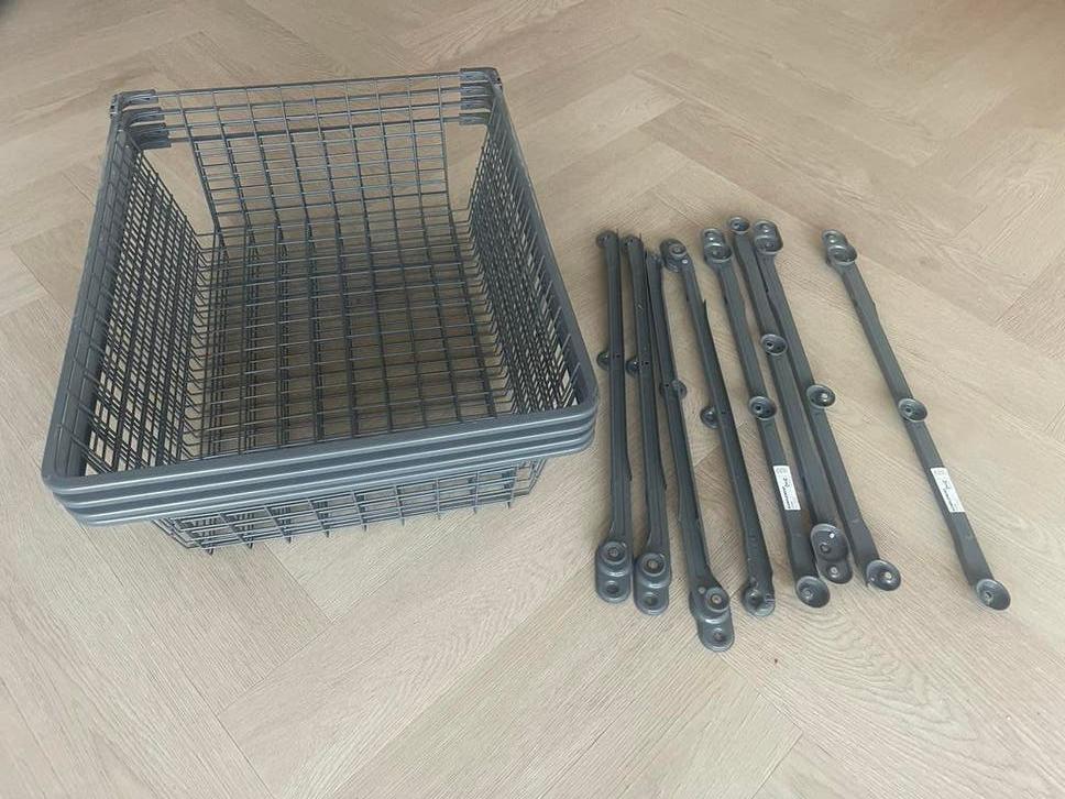 4x IKEA Komplement draadmand met rails 50x58, Ophalen, Gebruikt