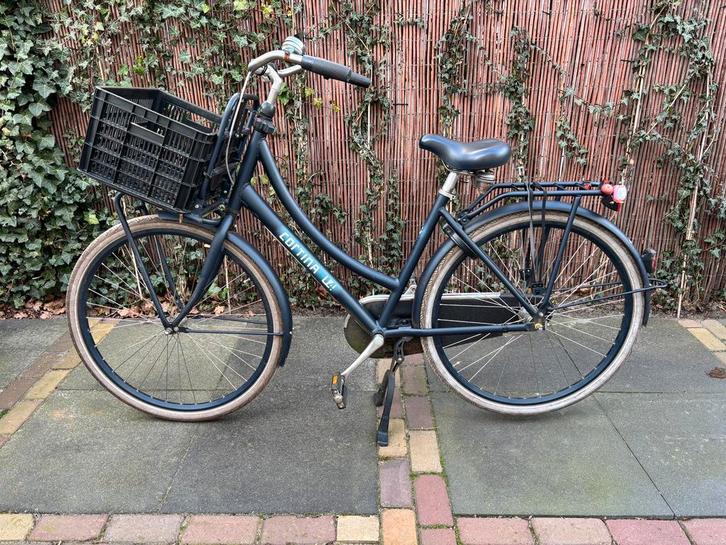 Cortina dames fiets maat 51-53 blauw, Fietsen en Brommers, Fietsen | Dames | Omafietsen, Gebruikt, 50 tot 53 cm, Versnellingen