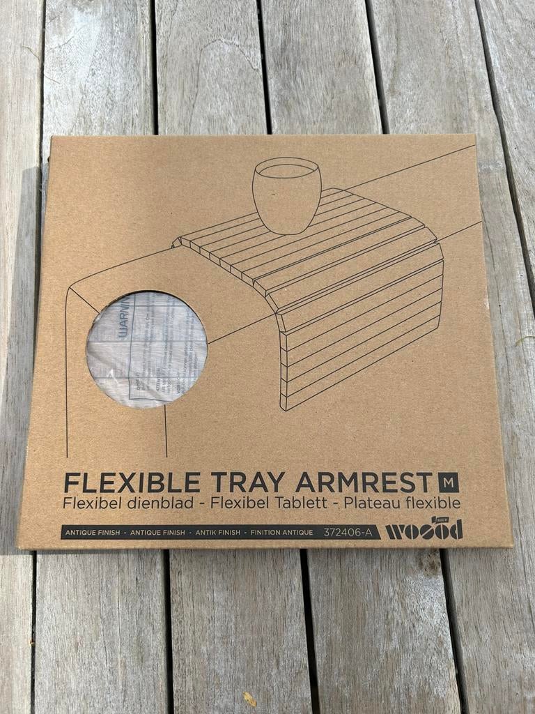 Woood Tray / armrest voor bankleuning/ antiek eiken, Ophalen of Verzenden, Zo goed als nieuw