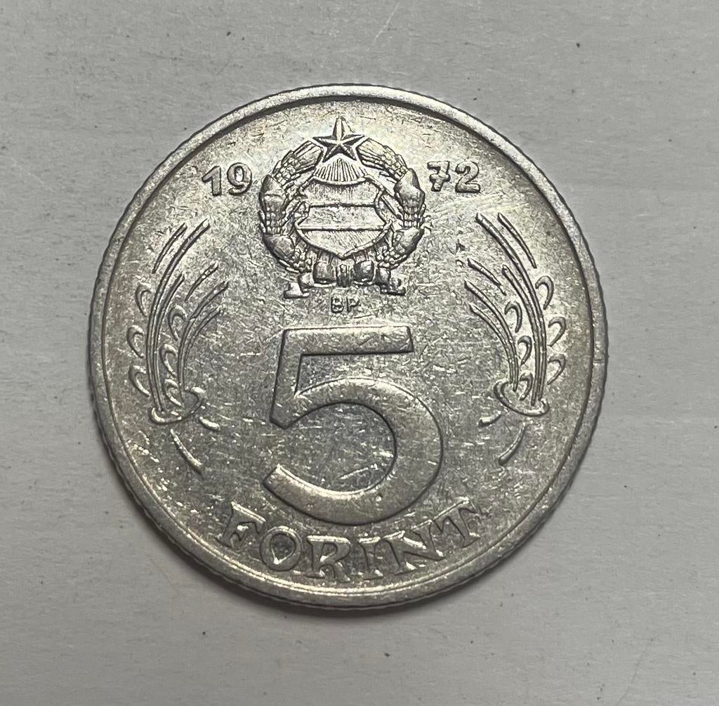5 forint Hongarije 1972, Postzegels en Munten, Munten | Europa | Niet-Euromunten, Ophalen of Verzenden, Hongarije