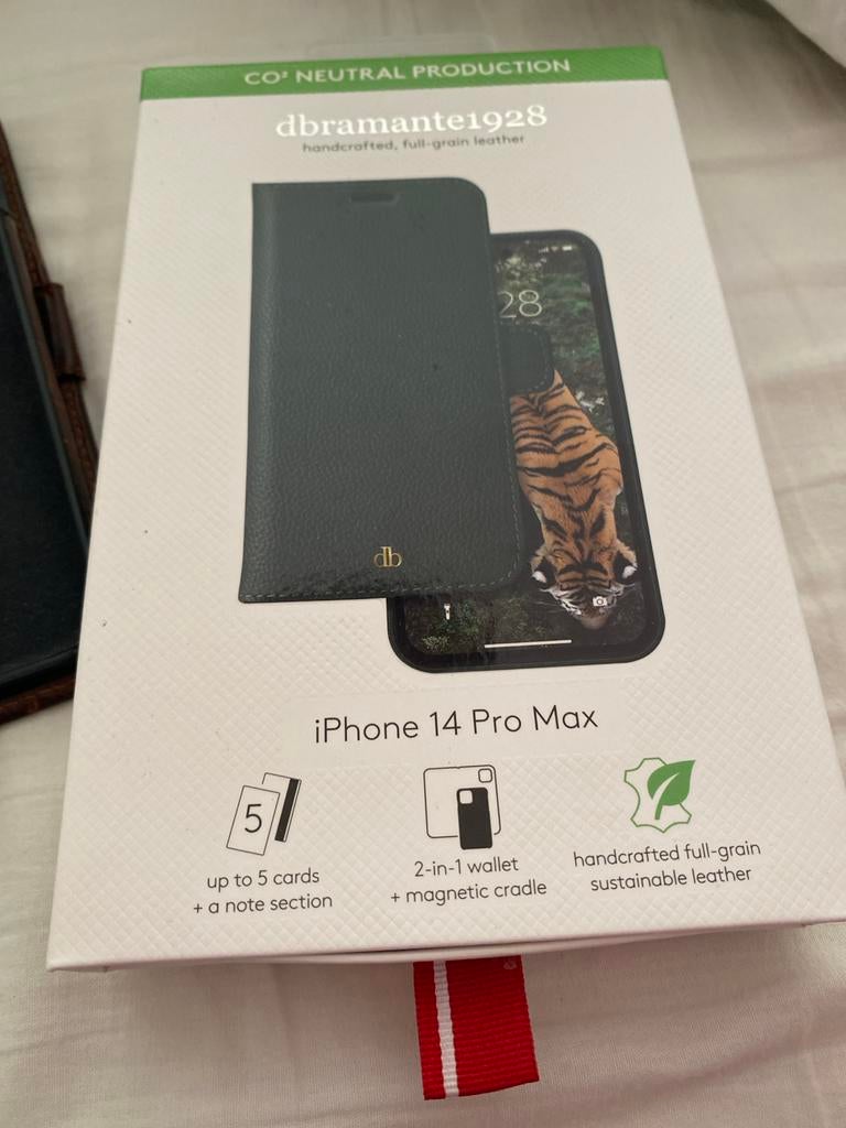 Leren Telefoonhoesje voor iPhone 14 Pro Max - dbramante1928, IPhone 14 Pro Max, Gebruikt, Overige merken, Bruin