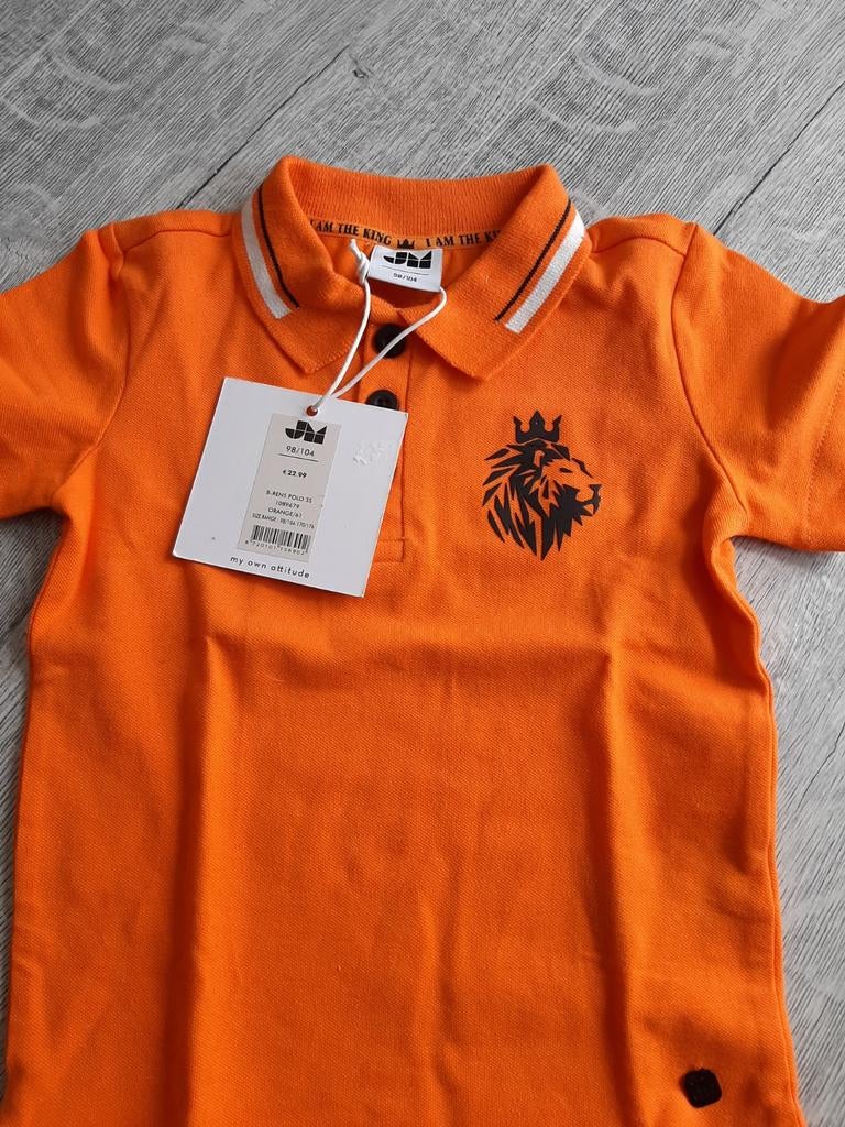 ORANJE SHIRT NIEUW, Kinderen en Baby's, Kinderkleding | Maat 98, Ophalen of Verzenden, Nieuw, Jongen, Shirt of Longsleeve