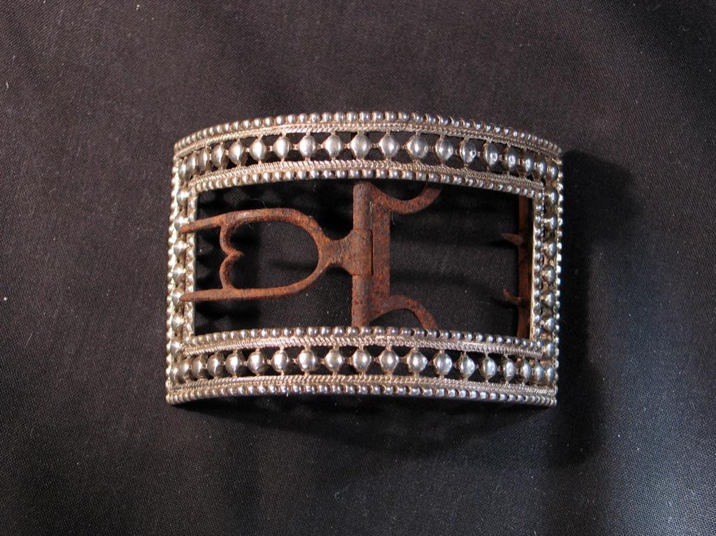 Schoengesp gesp antiek zilver 1800. 1371, Ophalen of Verzenden, Zilver