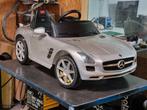 Zilverkleurige Mercedes kinderauto elektrisch + nieuwe accu, Ophalen of Verzenden, Gebruikt, Overige typen