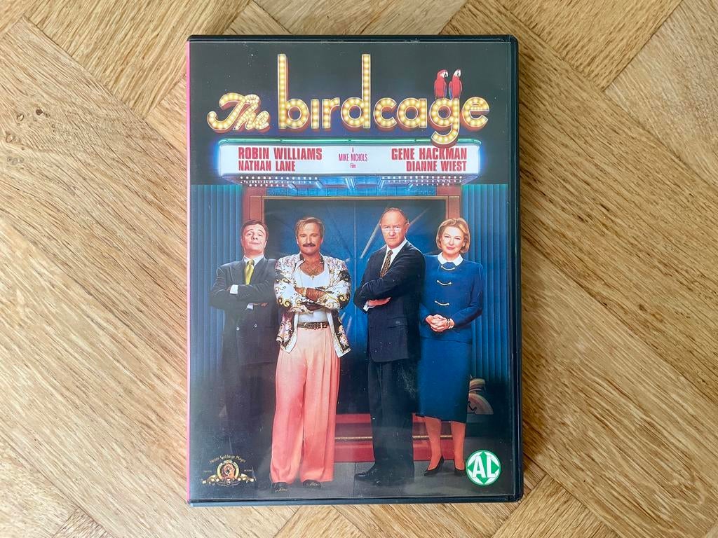 The Birdcage (1996) op DVD (krasvrij, met NL), Cd's en Dvd's, Ophalen of Verzenden, Zo goed als nieuw, Komedie, Alle leeftijden