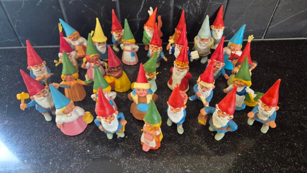 Grote set David de Kabouter poppetjes - Vintage, Ophalen of Verzenden, Gebruikt, Jongen of Meisje