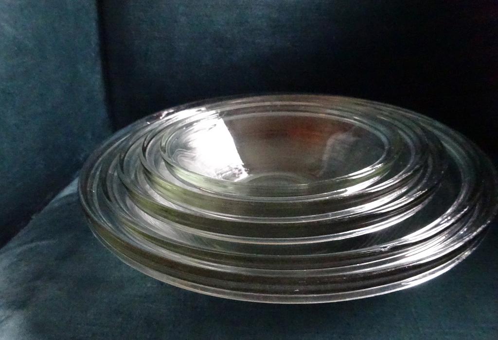 Andries Copier Leerdam glas: nest Primula schalen 5 maten, Ophalen