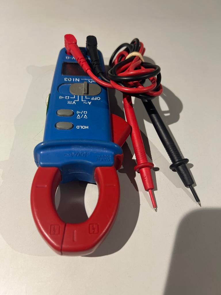 Digitale Stroomtang Multimeter met Meetkabels en Tas, N, Ophalen of Verzenden, N, N