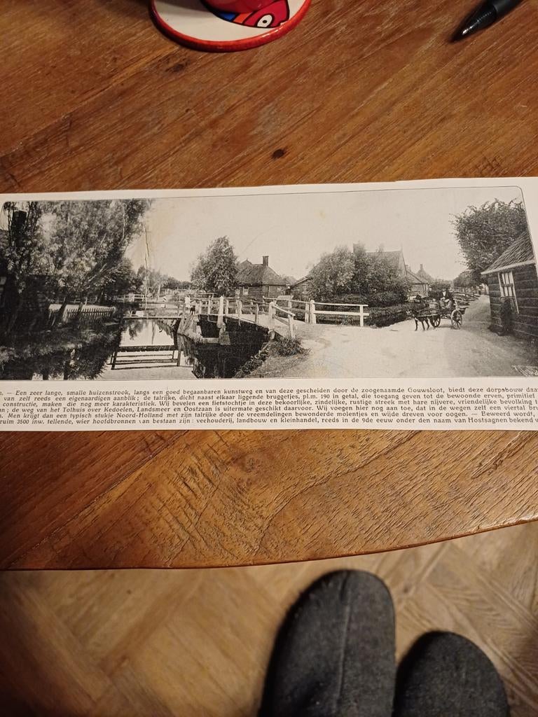 Knipsel Oostzaan  Gouwsloot 1910, Ophalen of Verzenden, Voor 1920, Knipsel(s)