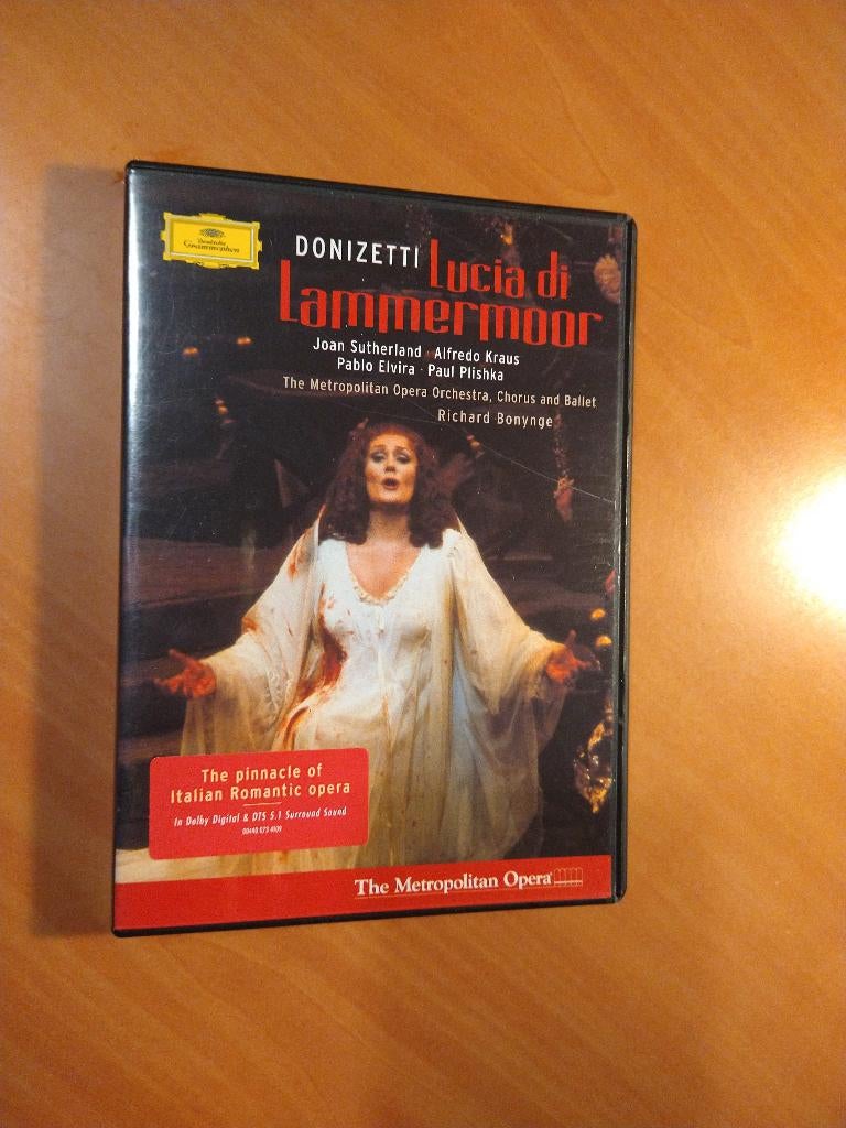 DVD Donizetti - Lucia di Lammermoor, Cd's en Dvd's, Alle leeftijden, Ophalen of Verzenden, Zo goed als nieuw