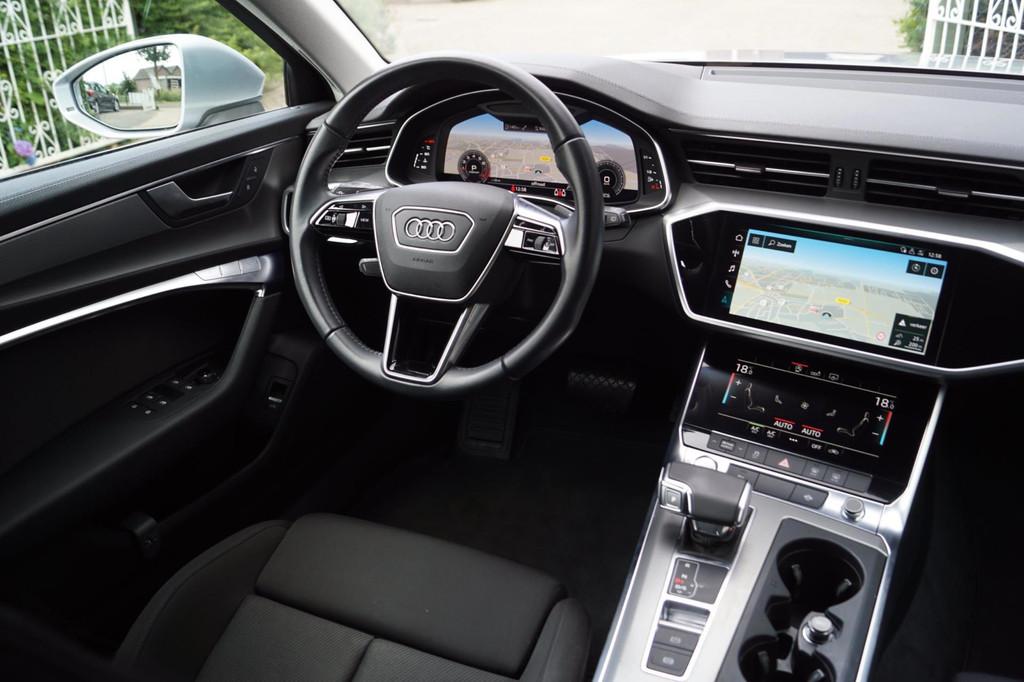 Audi A6 Avant 45 TFSI Business Edition Autom Navi Sportstoel, Stof, Gebruikt, 4 cilinders, Zilver of Grijs
