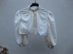 originele, vintage dirndl bloes wit 36 navelbloesje, Ophalen of Verzenden, Gedragen, Maat 38/40 (M), Wit