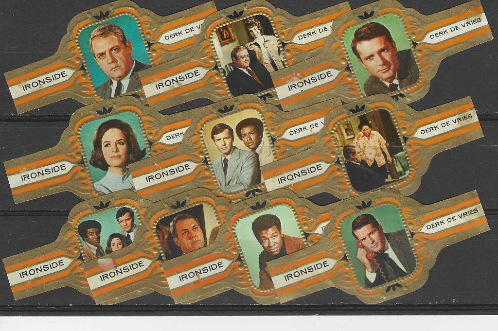 reeks 3064  ironside  1-10    sigarenbanden, Ophalen of Verzenden, Zo goed als nieuw, Sigarenbandjes