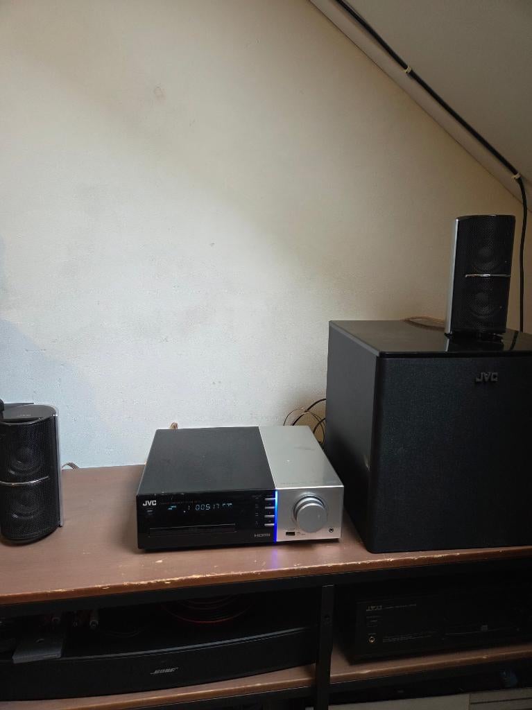 JVC NX-F3 HDMI USB Home Theater Receiver CD/DVD Player, Ophalen, Gebruikt, JVC, Tuner of Radio