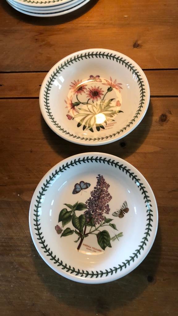 Portmeirion The Botanic Garden 2 diepe borden, Ophalen, Zo goed als nieuw, Bord(en), Overige stijlen
