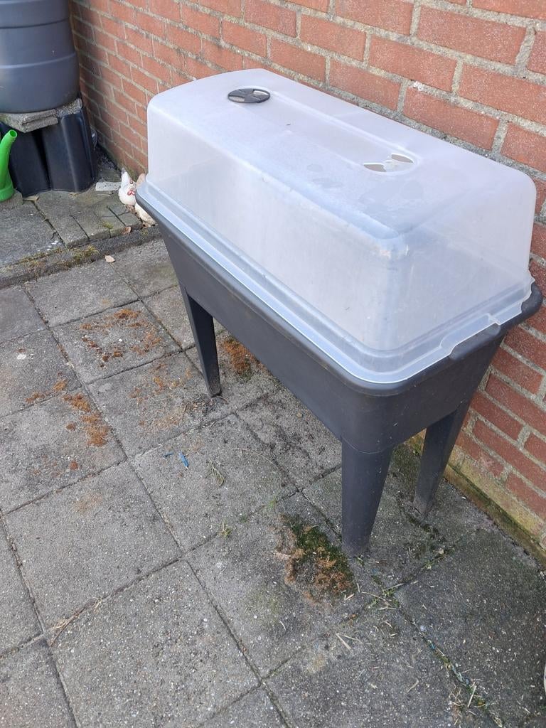 Handige kweekbak met deksel voor moestuin of planten, Tuin en Terras, Kweekspullen, Ophalen, Gebruikt, Kweekbak