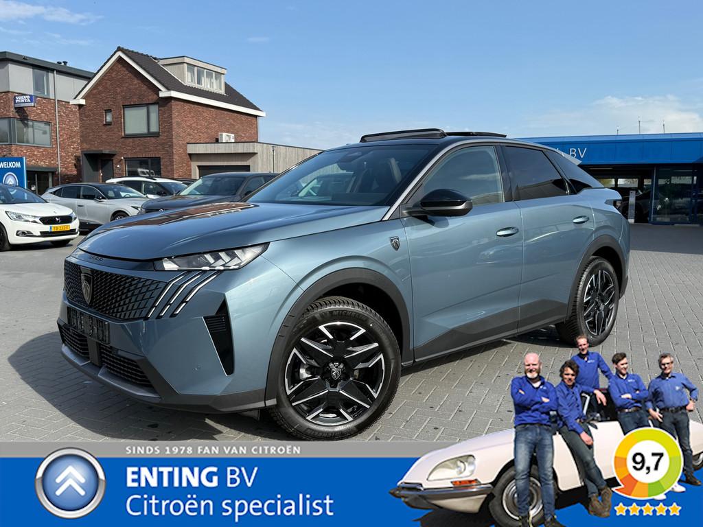 Peugeot 3008 1.2 Hybrid 145 GT SCHUIFDAK HIFI FOCAL ELECTRA, 145 pk, Gebruikt, 1199 cc, Blauw