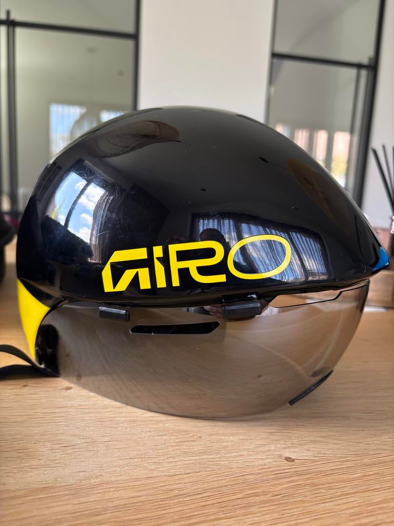 Giro Aerohead Tijdrithelm - Z.G.A.N. (55-59cm), Fietsen en Brommers, Ophalen of Verzenden, Zo goed als nieuw, M, Heer of Dame