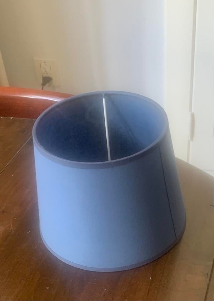 Lampenkap, blauw, nieuw, Huis en Inrichting, Lampen | Lampenkappen, Ophalen, Zo goed als nieuw, Rond, Minder dan 25 cm
