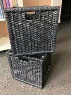 7x rieten rotan Branas manden bakken wit bruin grijs Ikea, Huis en Inrichting, Woonaccessoires | Schalen en Manden, Ophalen, Mand