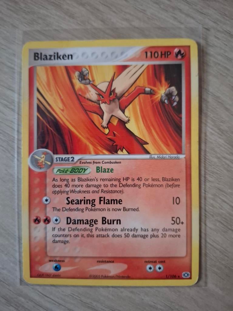 Blaziken EX Emerald Pokémon kaart, Ophalen of Verzenden