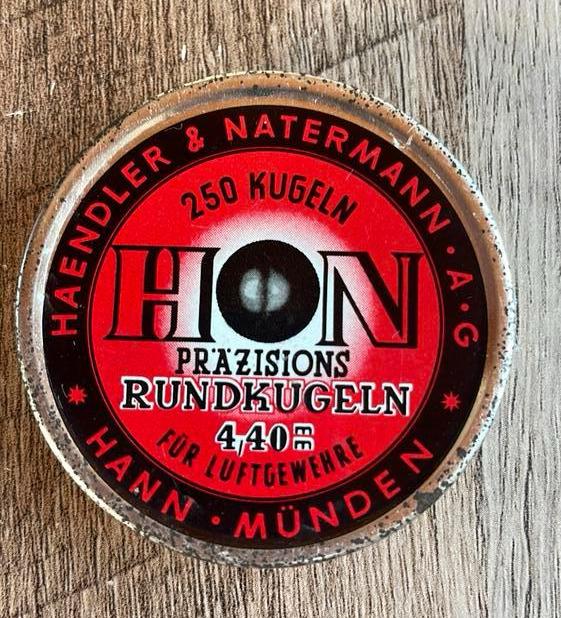 Vintage blikje (leeg) -luchtweerkogeltjes -Natermann, Ophalen of Verzenden, Gebruikt, Overige