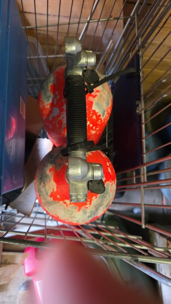 2x8L Persluchtflessen met Scubapro kogelkranen (buiten keur), Ophalen of Verzenden