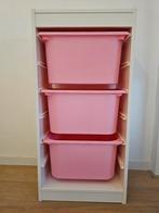 Ikea trofast kast met 3 roze opbergbakken.

Leuk kastje, Ophalen, Gebruikt