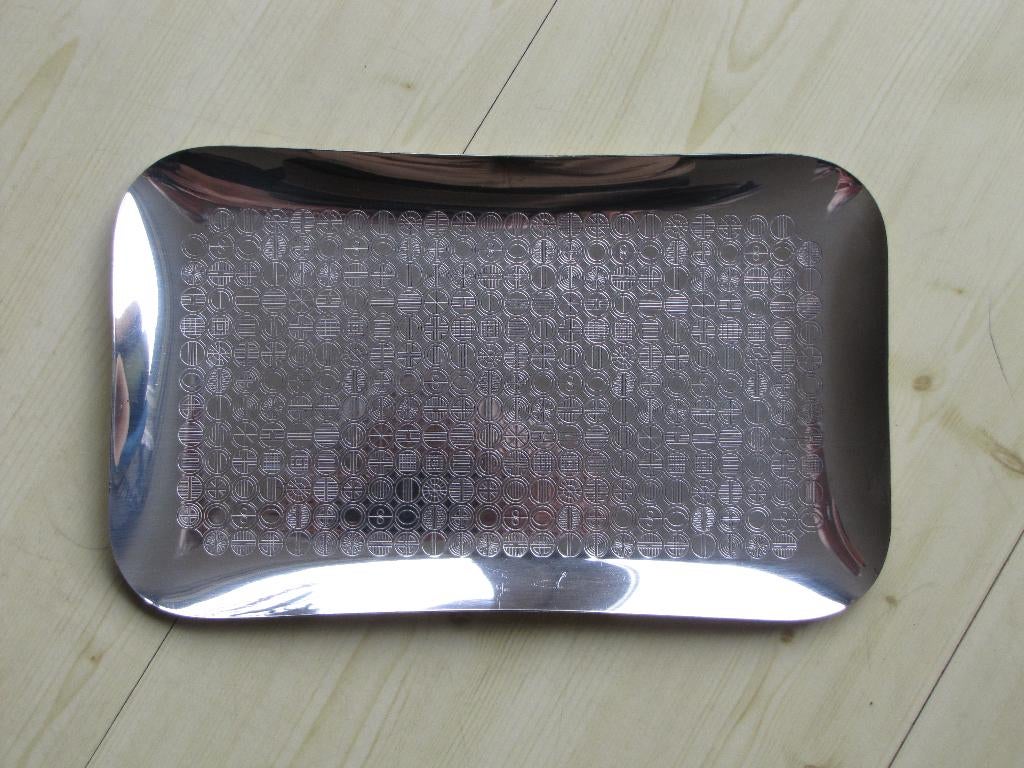 Verzilverd design presenteerblaadje van WMF, Antiek en Kunst, Ophalen, Zilver