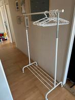 IKEA Kledingrek wit met hangers - Verstelbaar en mobiel, Ophalen of Verzenden, Met wielen, Zo goed als nieuw
