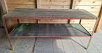 Vintage Industriële Werktafel - Zware Schuurvondst, Ophalen, Gebruikt, 170 cm of meer