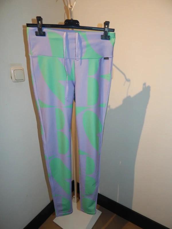 Goldbergh legging motief paars groen Als Nieuw M, Kleding | Dames, Leggings, Maillots en Panty's, Zo goed als nieuw, Legging, Maat 40/42 (M)