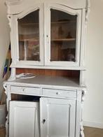 Gratis: Wit houten kastje met twee delen, Ophalen, Gebruikt