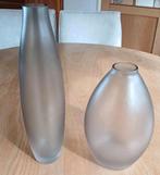 Set 2 vazen Libera glaswerk Tsjechië, Overige kleuren, Ophalen of Verzenden, Minder dan 50 cm, Glas