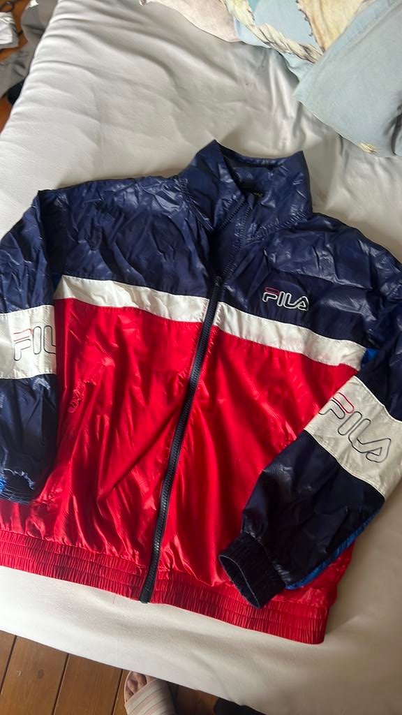 Jas Fila wind jas maat S, Kleding | Heren, Ophalen of Verzenden, Zo goed als nieuw, Blauw
