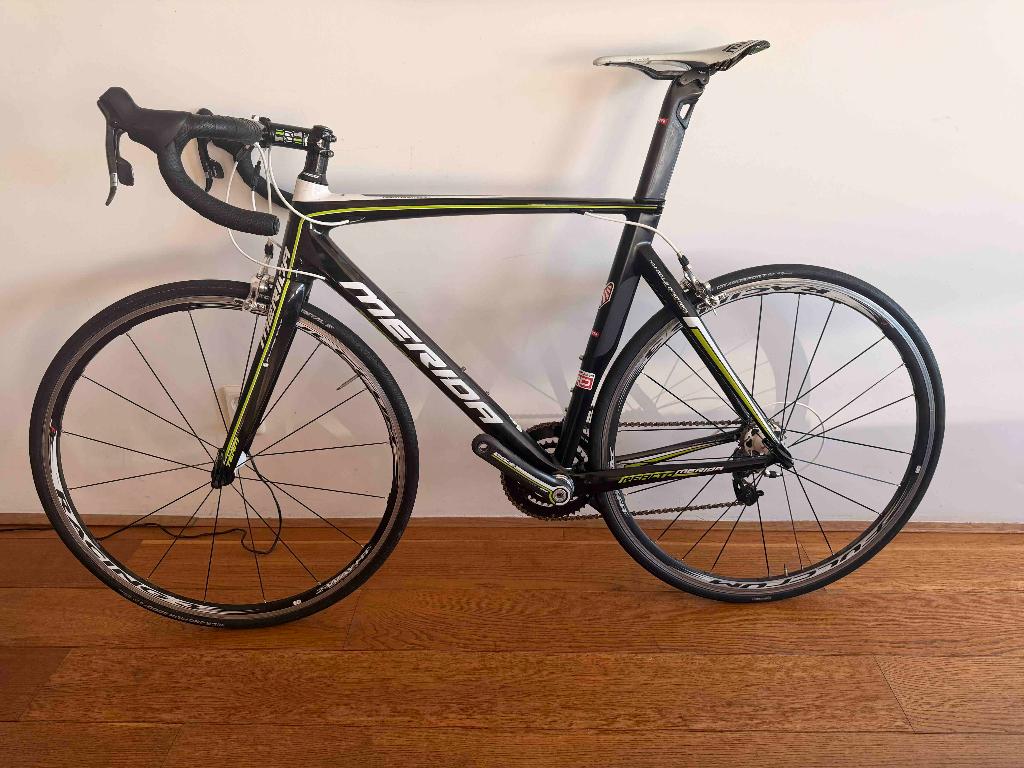 Merida Reacto Teamfiets Sram Red, 28 inch, Gebruikt, Carbon, Velgrem