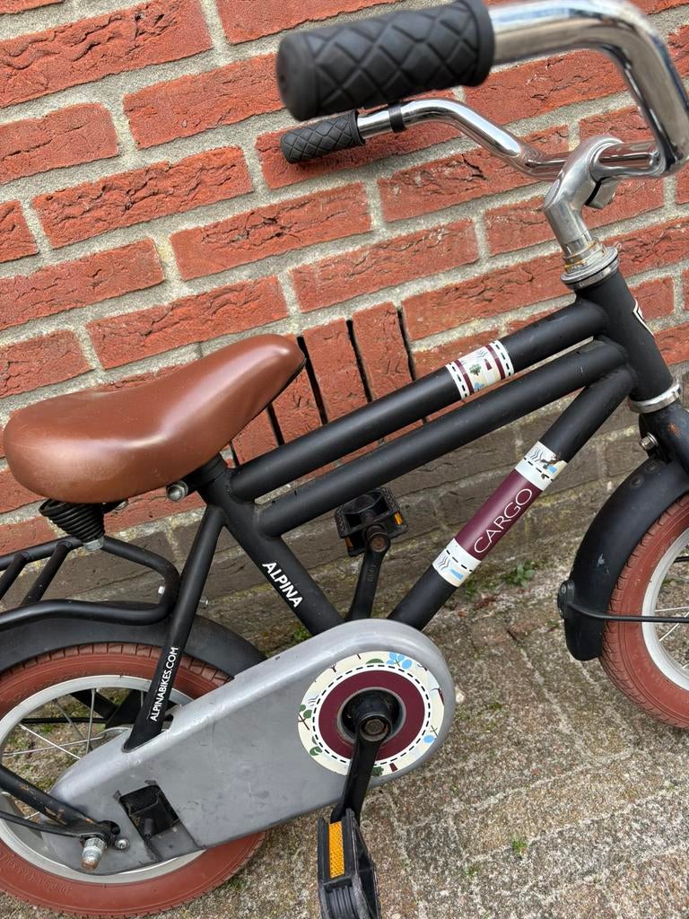 Alpina Cargo 12 inch kinder fiets, Fietsen en Brommers, Fietsen | Kinderfietsjes, Ophalen of Verzenden, Zo goed als nieuw, Minder dan 16 inch