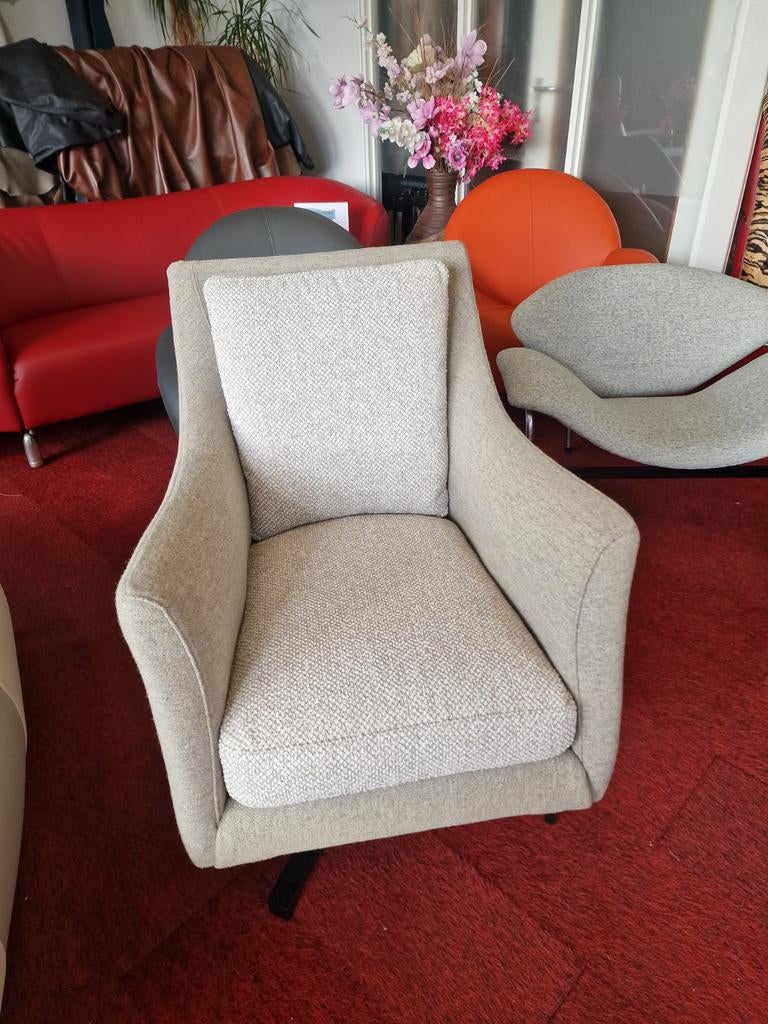 Draaibare fauteuil Van Baan Meubelen Belazza Piccolo, Huis en Inrichting, Fauteuils, Ophalen, 75 tot 100 cm, Zo goed als nieuw