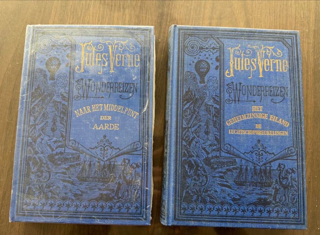 Jules Verne Wonderreizen: Naar het Middelpunt der Aarde & He, Boeken, Ophalen, Gelezen