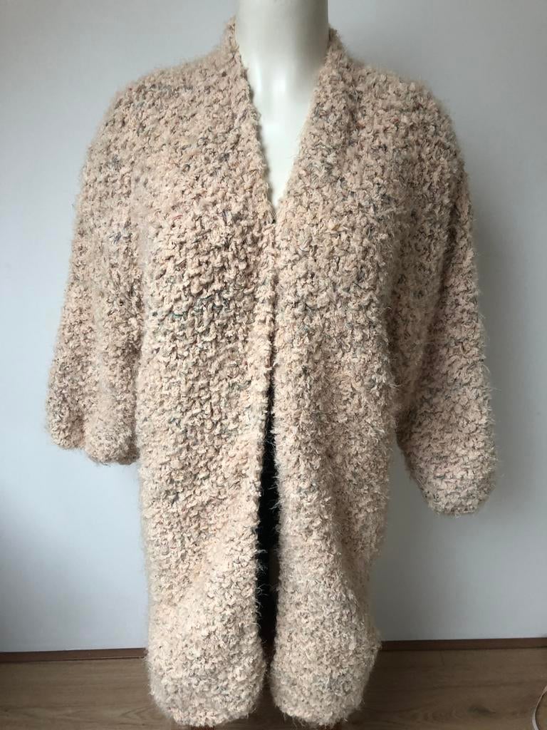 Kiro by kim halflang dik wollig beige vest, Beige, Maat 42/44 (L), Nieuw, Ophalen of Verzenden