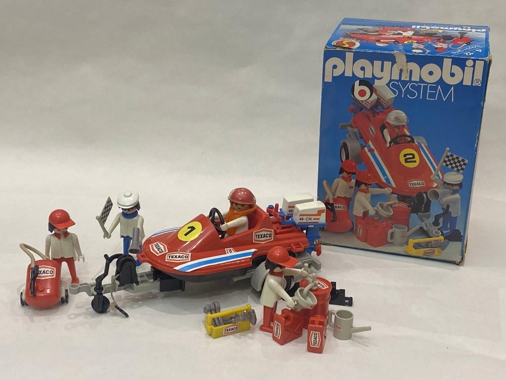 Playmobil 3556 – Texaco Race Team (jaren ’80) – met doos, Verzenden, Gebruikt, Complete set