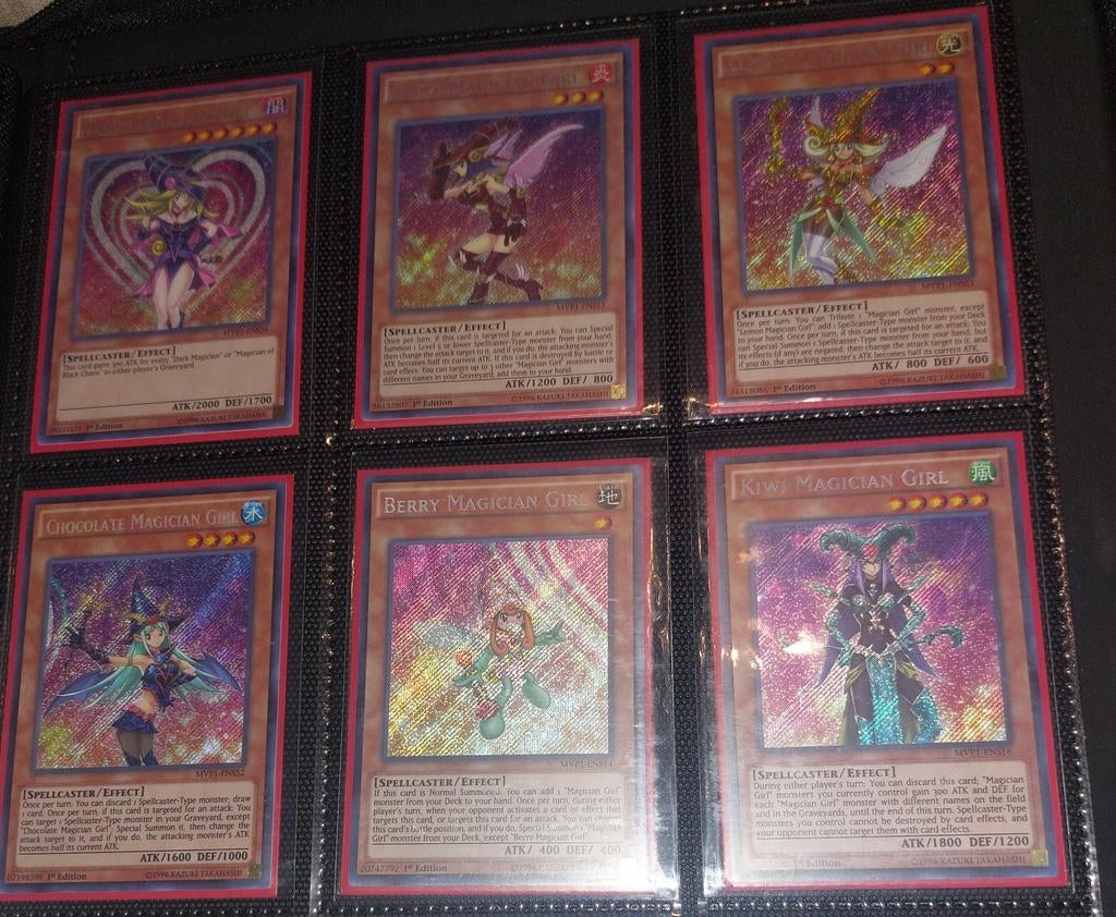 Yu-Gi-Oh! Magician Girls Kaarten Set, Ophalen of Verzenden, Zo goed als nieuw, Meerdere kaarten, Foil