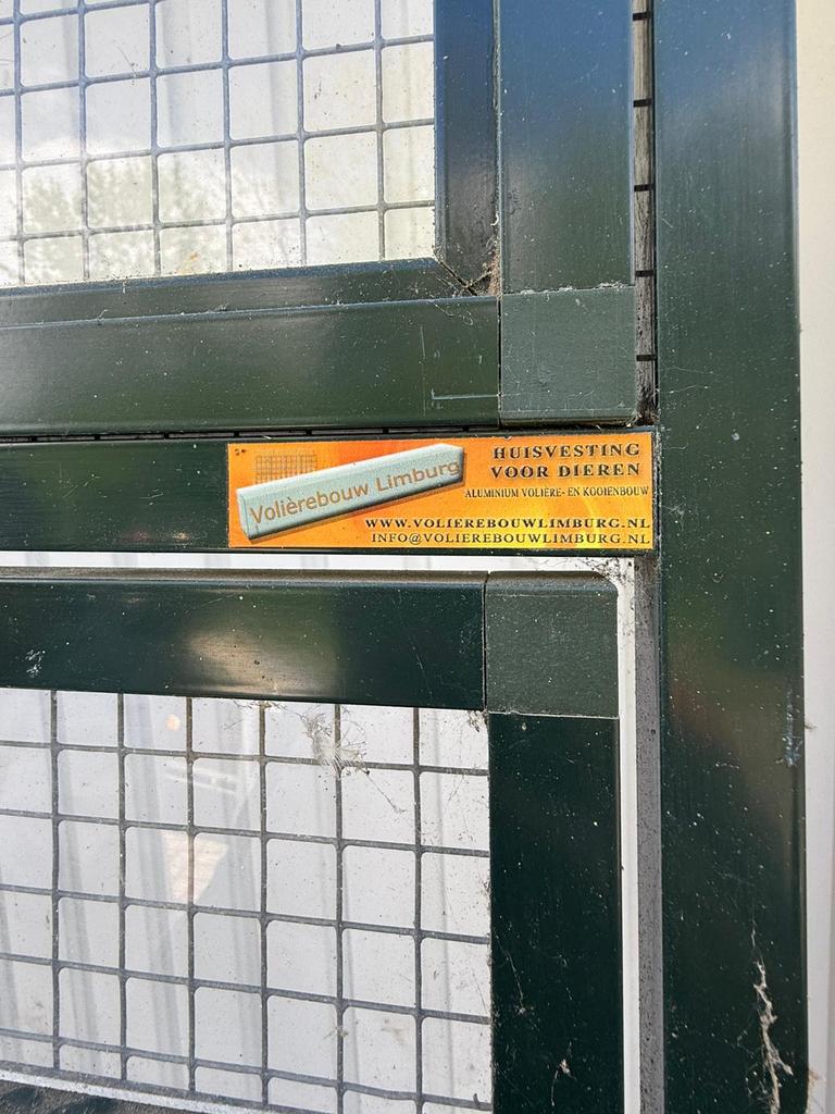 Aluminium volière groen, Dieren en Toebehoren, Vogels | Hokken en Kooien, Ophalen, Aluminium, Volière